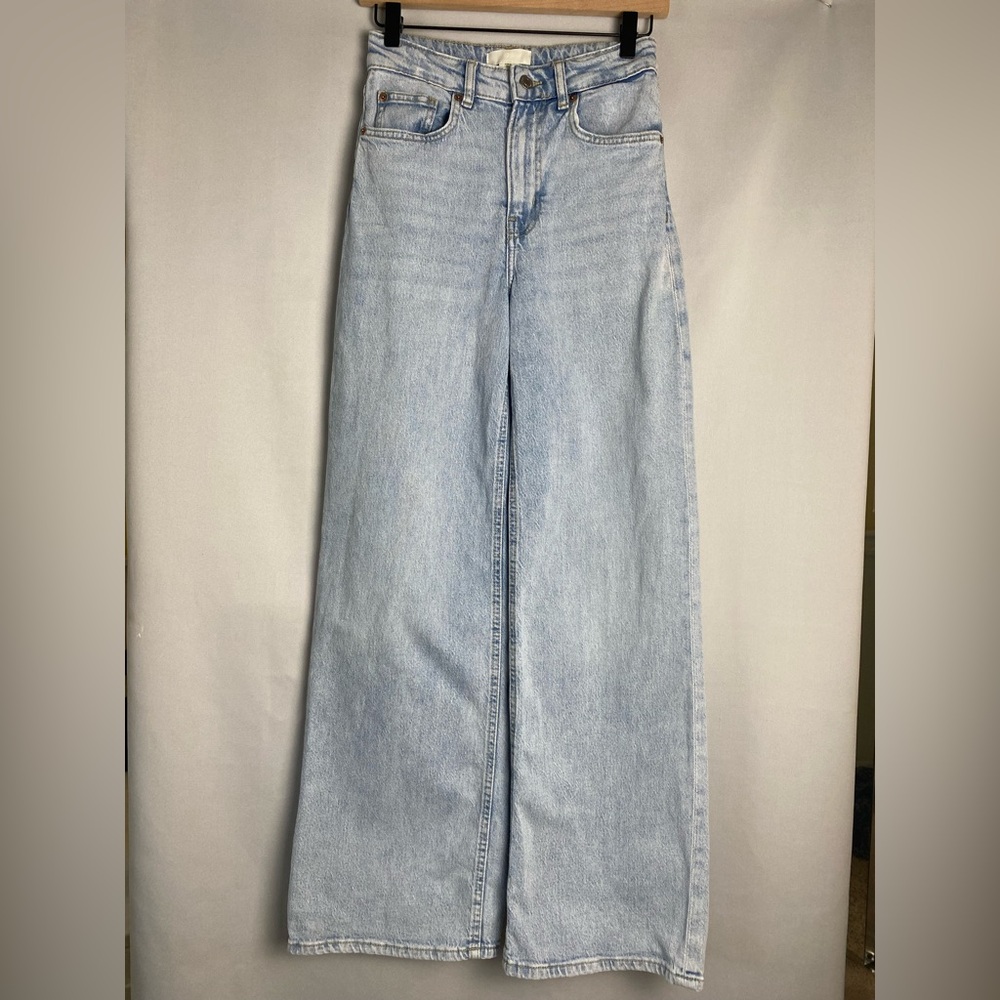 H&M Light Blue Flare & Wide Leg Jeans